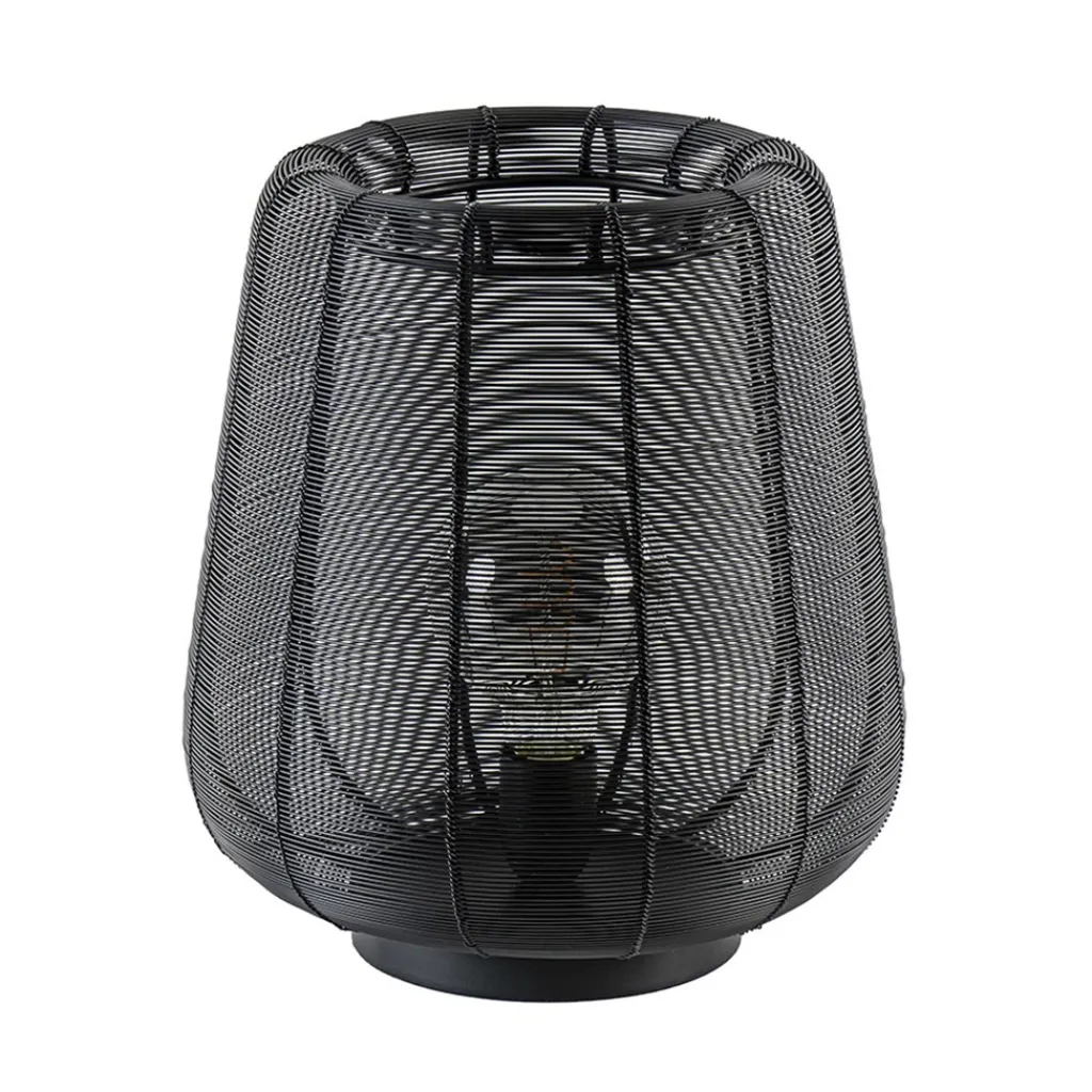 Straluma Mat zwarte draad tafellamp Adeta> Draadlampen|Light and Living