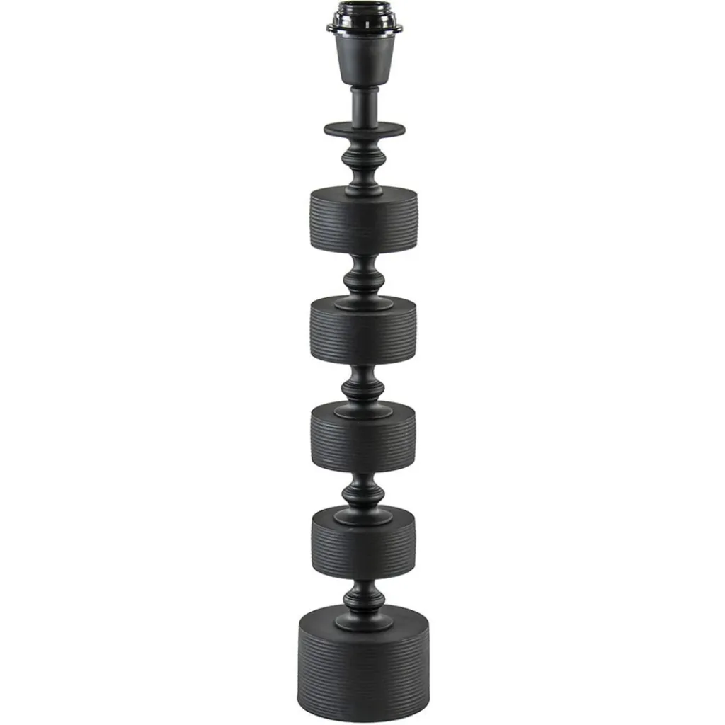 Straluma Mat zwarte lampvoet Gody exclusief kap> Lampenvoeten|Light and Living