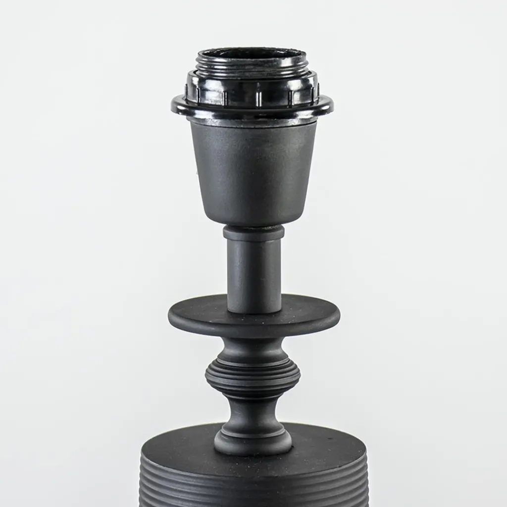 Straluma Mat zwarte lampvoet Gody exclusief kap> Lampenvoeten|Light and Living