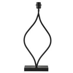 Straluma Mat zwarte lampvoet Okno exclusief kap> Tafellampen|Lampenvoeten