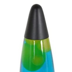 Straluma Mat zwarte lavalamp met blauw water en groene vlekken> Tienerkamerlampen|Kinderkamerverlichting