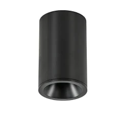 Straluma Mat zwarte opbouwspot rond IP54 badkamer/buiten> Buitenlampen|Opbouwspots