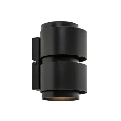 Straluma Mat zwarte wandlamp cilinder up+down G9> Eetkamerverlichting|Wandlampen