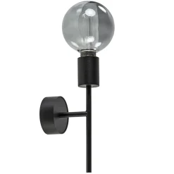 Straluma Mat zwarte wandlamp exclusief lichtbron> Wandlampen|Retro Verlichting