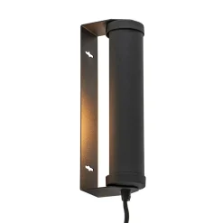 Straluma Mat zwarte wandlamp met snoer> Wandlampen|Scandinavische Verlichting