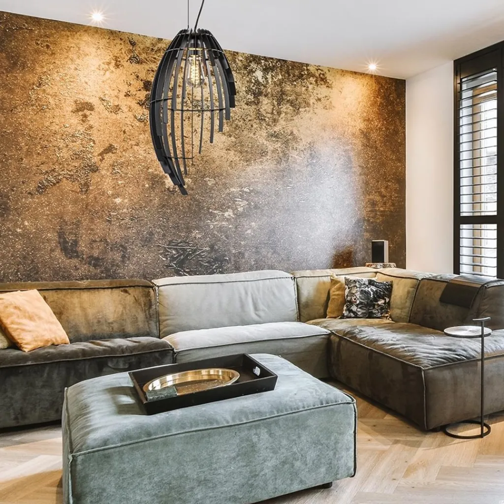 Straluma Metalen hanglamp mat zwart metaal> Eettafellampen|Eetkamerverlichting