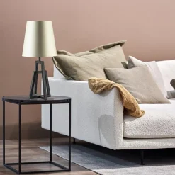 Straluma Metalen lampvoet mat zwart exclusief kap></noscript> Tafellampen|Lampenvoeten