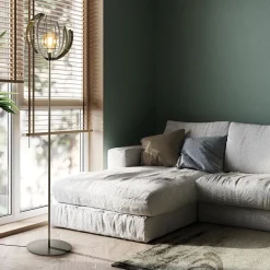 Straluma Metalen vloerlamp Terra oud messing><noscript><img width=