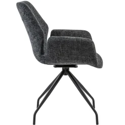 Straluma Moderne armstoel donker grijs draaibaar met return-system><noscript><img width=