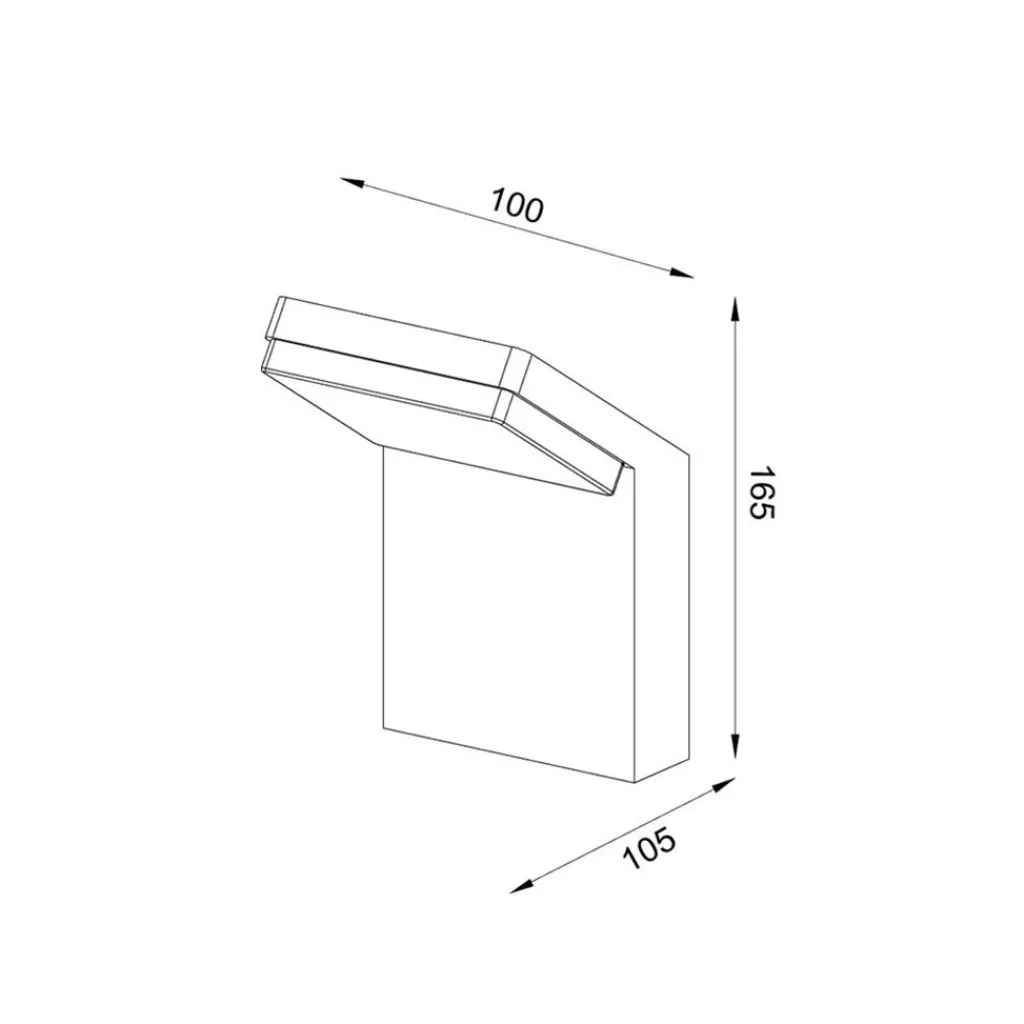 Straluma Moderne buitenlamp wand inclusief geïntegreerd LED> Wandlampen|Buitenlampen