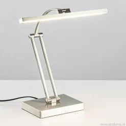 Straluma Moderne bureaulamp nikkel met geïntegreerd LED> Tafellampen|Bureaulampen