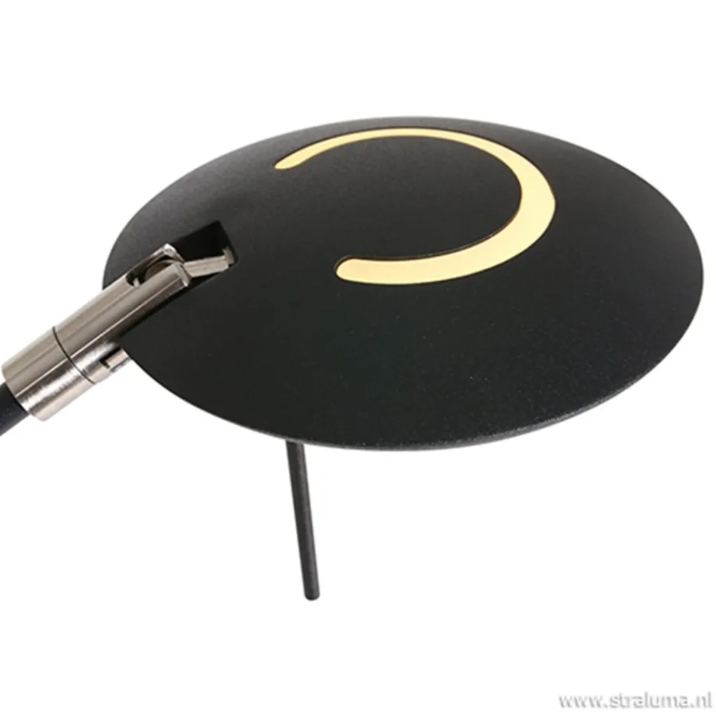 Straluma Moderne bureaulamp zwart met dimbaar LED> Tafellampen|Bureaulampen
