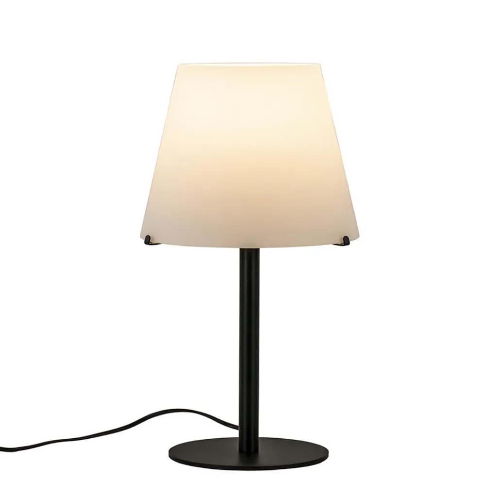 Straluma Moderne design tafellamp zwart met witte glazen kap> Tafellampen|Design Verlichting