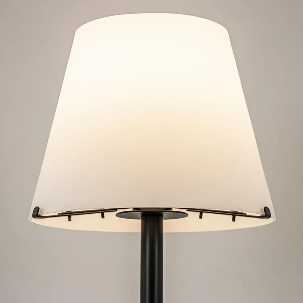 Straluma Moderne design tafellamp zwart met witte glazen kap> Tafellampen|Design Verlichting
