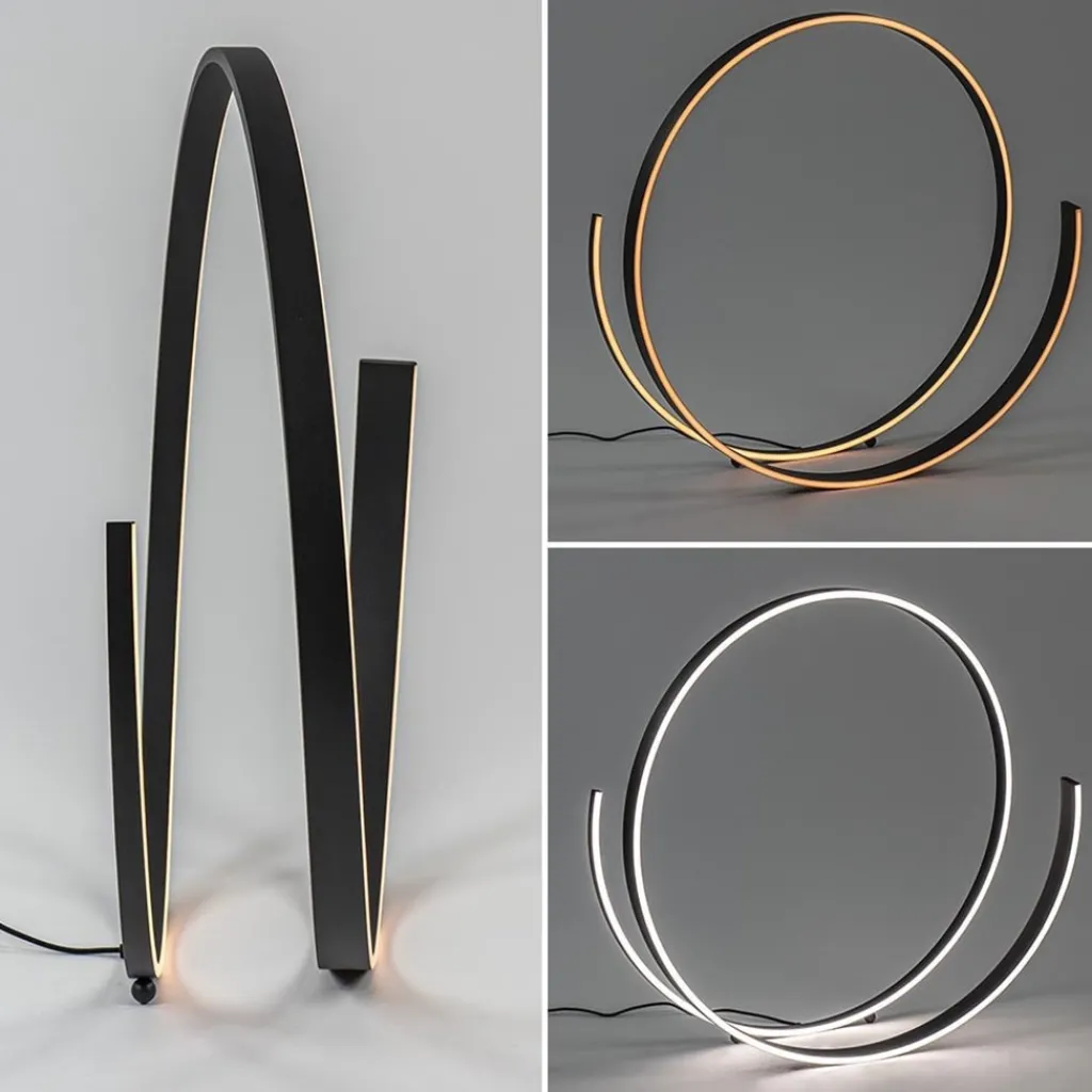 Straluma Moderne design vloerlamp LED dimbaar zwart> Vloerlampen|LED Vloerlampen