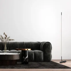 Straluma Moderne design vloerlamp zwart inclusief dimbaar LED><noscript><img width=