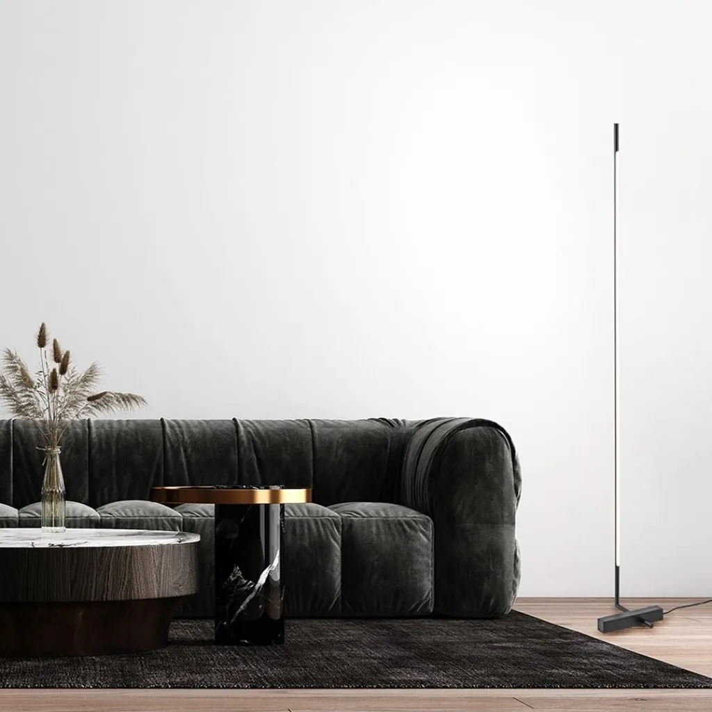 Straluma Moderne design vloerlamp zwart inclusief dimbaar LED> Vloerlampen|LED Vloerlampen