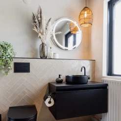 Straluma Moderne draad hanglamp Meya zwart met goud></noscript> Draadlampen|Light and Living