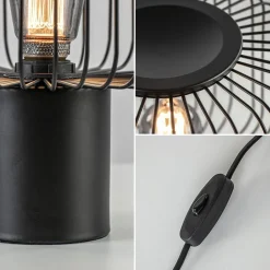 Straluma Moderne draad tafellamp mat zwart><noscript><img width=