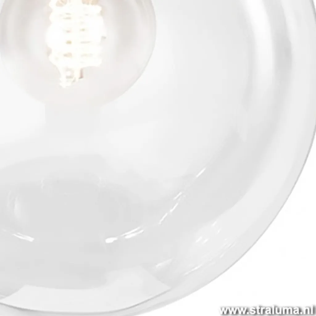 Straluma Moderne glazen plafonniere bol hal-wc> Plafonnières|Woonkamerlampen