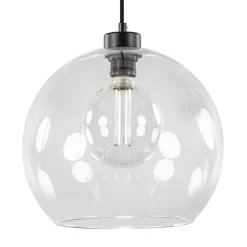 Straluma Moderne hanglamp met helder glas 30 cm> Keukenverlichting|Halverlichting