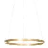 Straluma Moderne hanglamp ring goud met geïntegreerd LED> Hanglampen|Eettafellampen