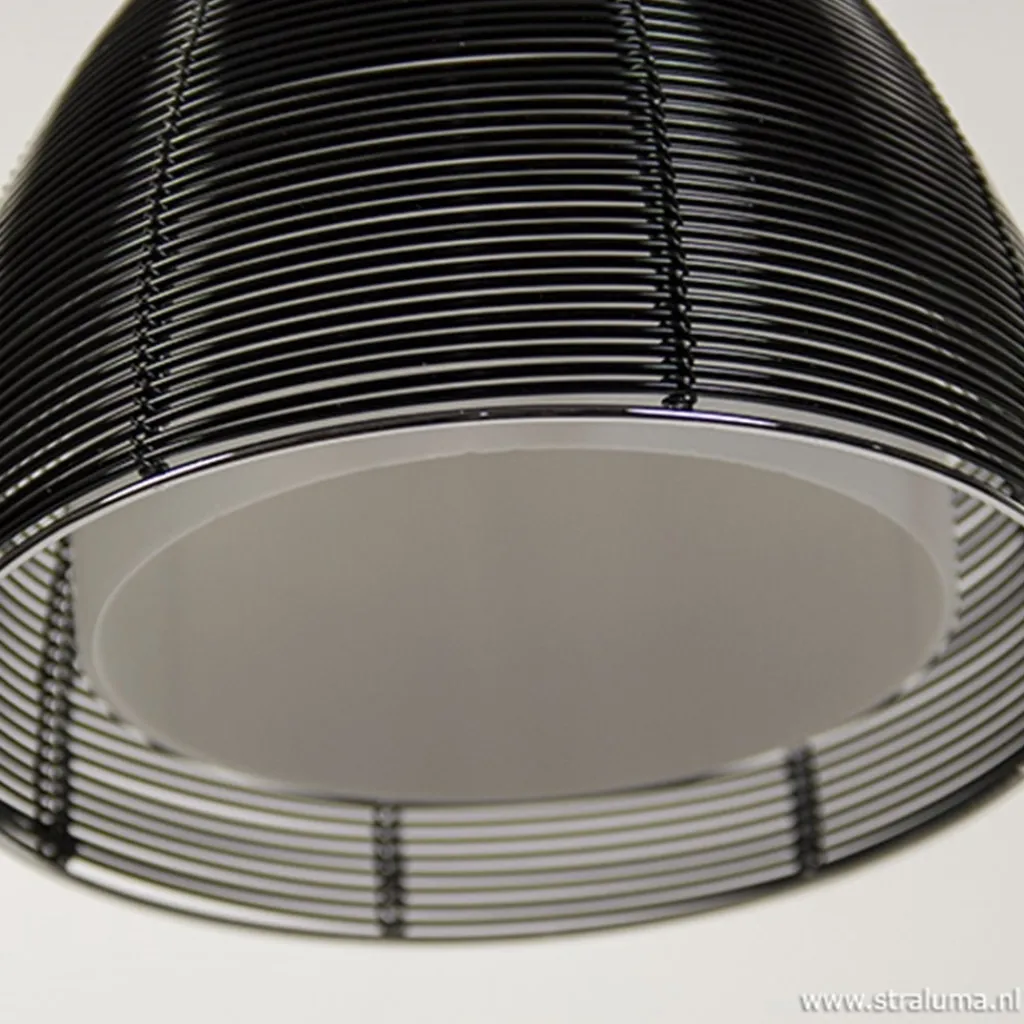 Straluma Moderne hanglamp zwart klein> Draadlampen|Tienerkamerlampen
