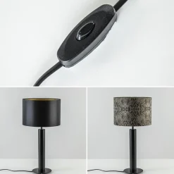 Straluma Moderne lampvoet cilinder mat zwart excl kap></noscript> Tafellampen|Lampenvoeten