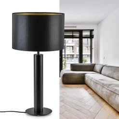 Straluma Moderne lampvoet cilinder mat zwart excl kap></noscript> Tafellampen|Lampenvoeten