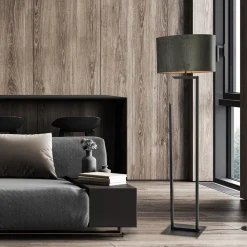 Straluma Moderne lampvoet/vloerlamp zwart excl. kap><noscript><img width=