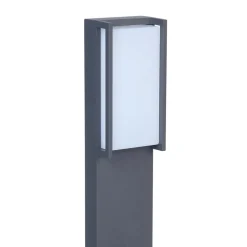 Straluma Moderne LED buitenpaal grijs rechthoek IP54> Buitenlampen