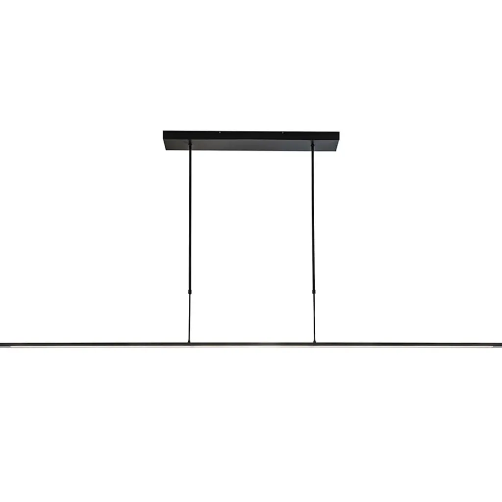 Straluma Moderne LED design hanglamp balk 200 cm zwart> Hanglampen|Eettafellampen
