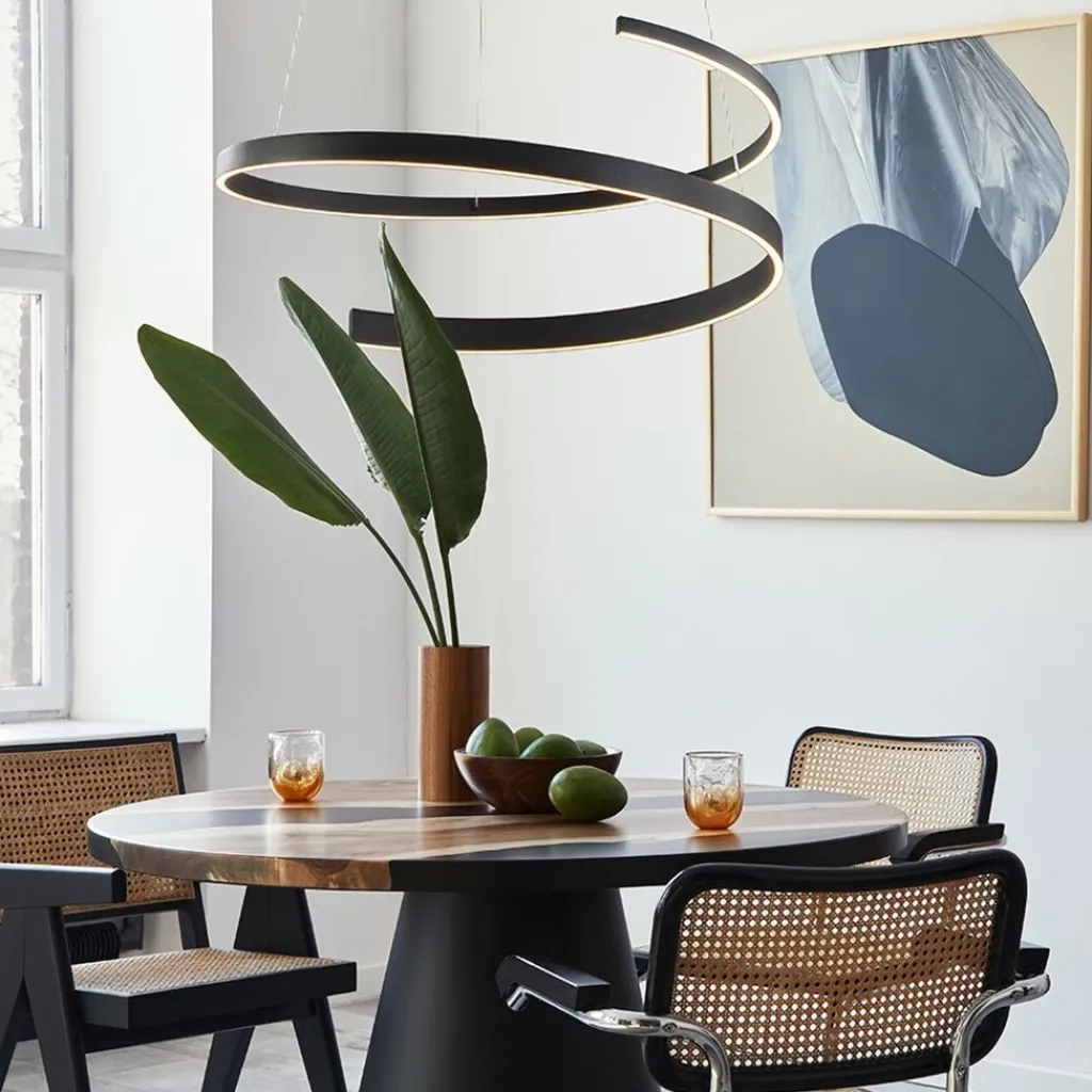 Straluma Moderne LED hanglamp rond met dim to warm functie> Eettafellampen|Hanglampen