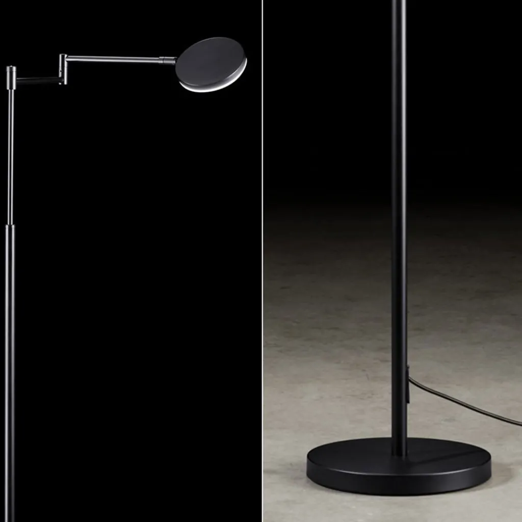 Straluma Moderne LED leeslamp vloerlamp zwart dimbaar> Vloerlampen|Leeslampen