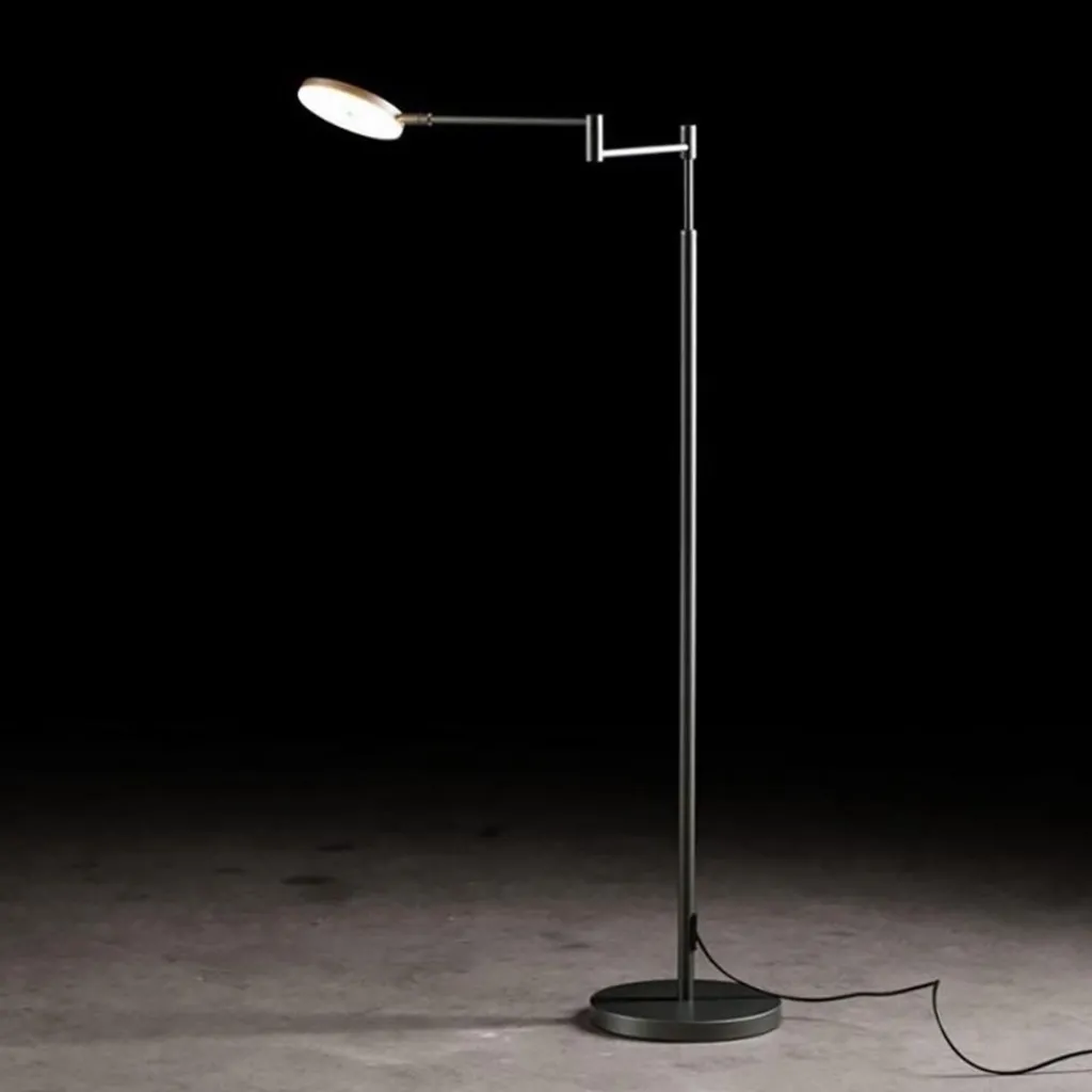 Straluma Moderne LED leeslamp vloerlamp zwart dimbaar> Vloerlampen|Leeslampen