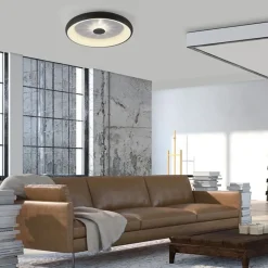 Straluma Moderne LED plafondlamp met kristaleffect zwart></noscript> Plafondlampen|Wandlampen