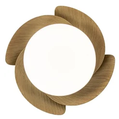 Straluma Moderne LED plafondventilator wit met houten bladen></noscript> Plafondlampen|Plafondventilatoren met lamp