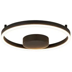 Straluma Moderne LED plafond/wandlamp ring zwart> Plafondlampen|Wandlampen