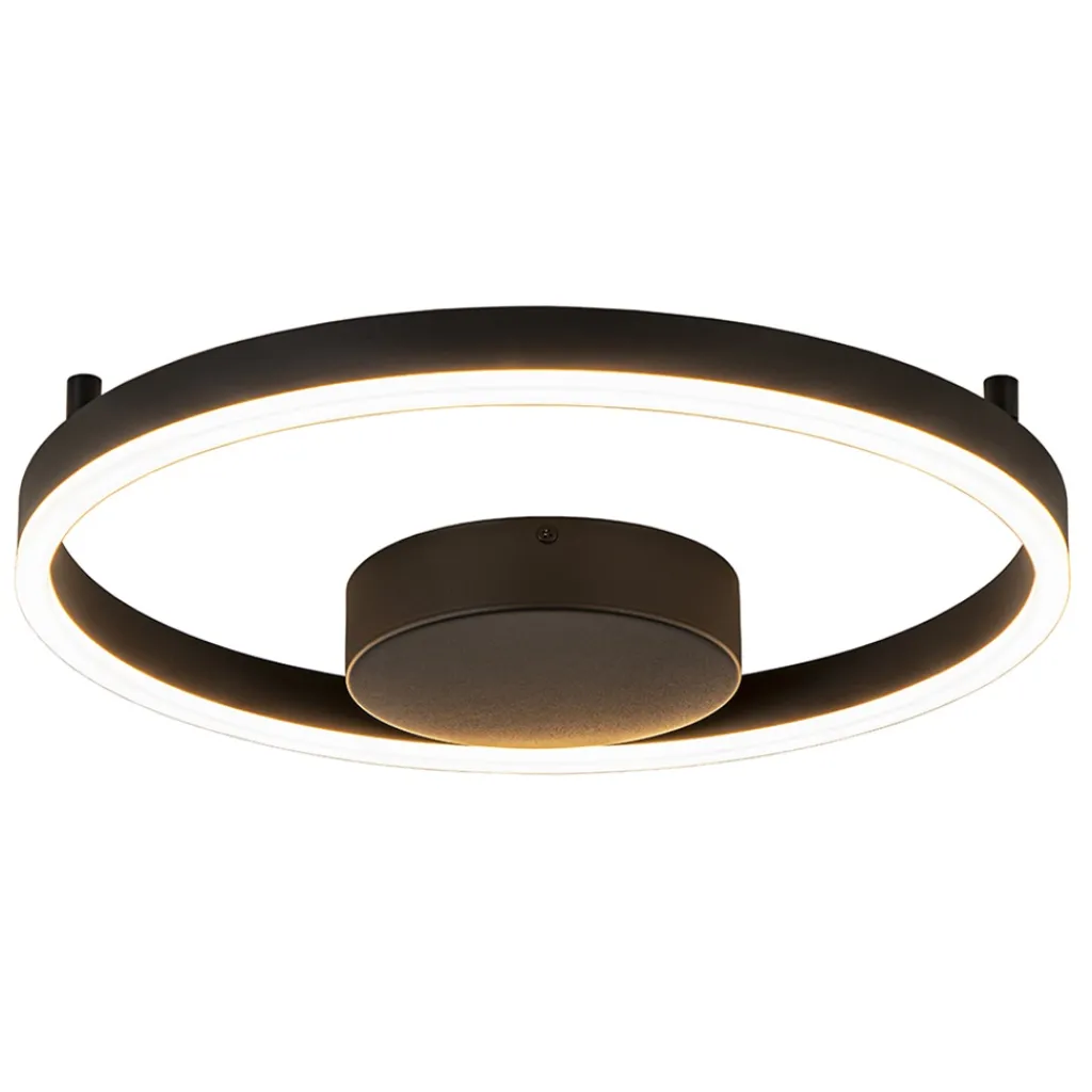Straluma Moderne LED plafond/wandlamp ring zwart> Plafondlampen|Wandlampen