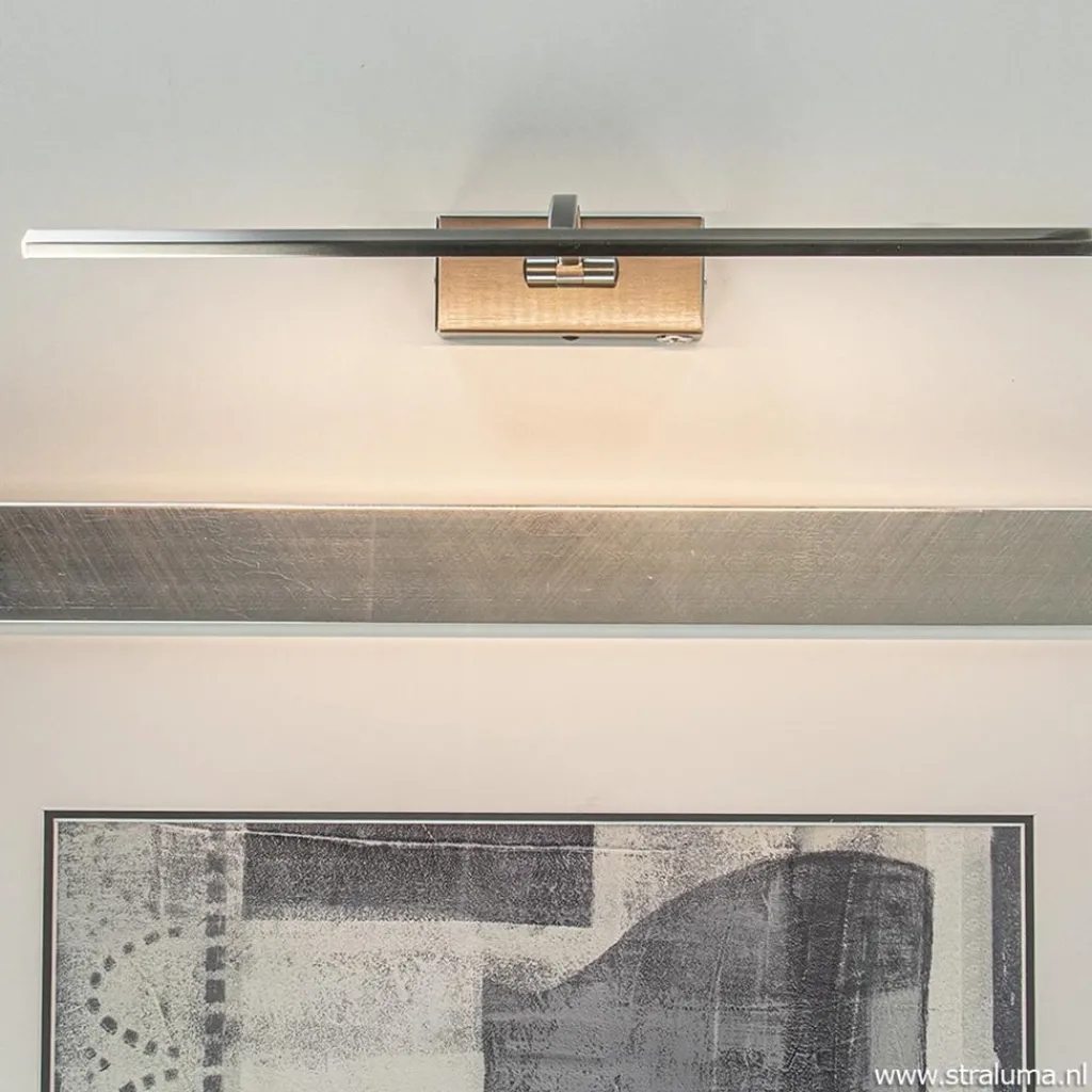 Straluma Moderne LED schilderijverlichting nikkel dimbaar> Wandlampen|Keukenverlichting