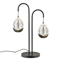 Straluma Moderne LED tafellamp egg glas met zwart> Tafellampen|LED Tafellampen