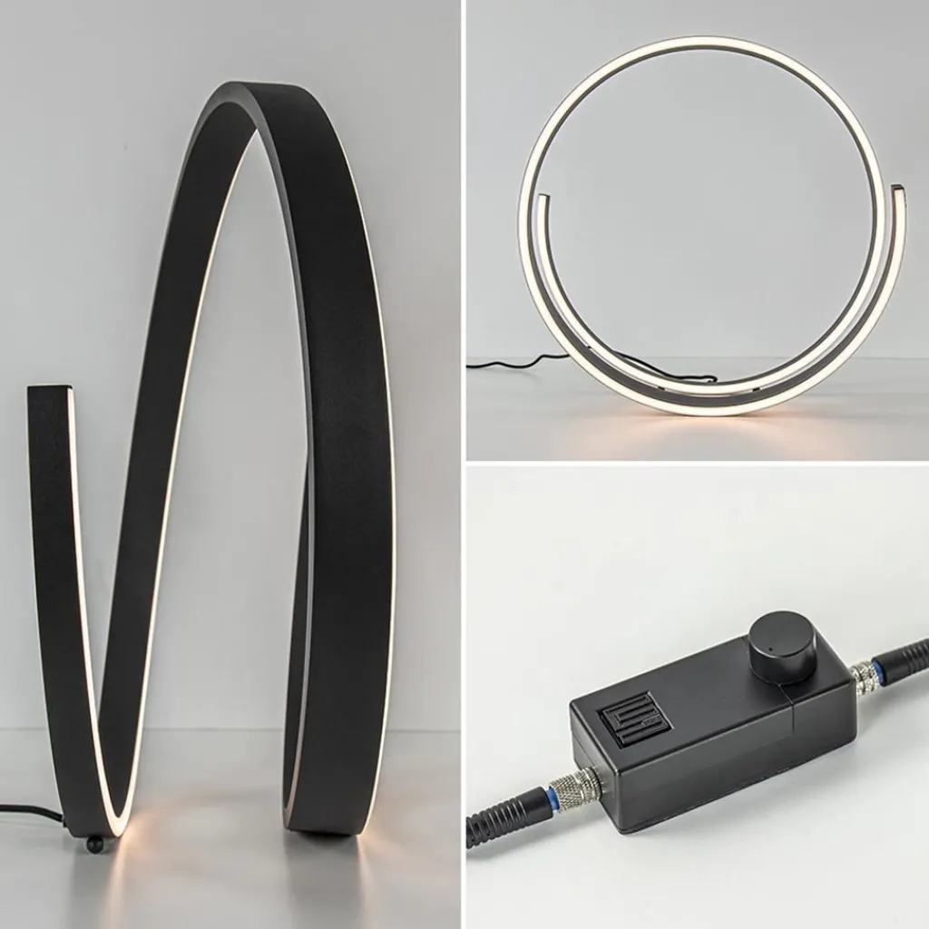 Straluma Moderne LED tafellamp zwart met dim to warm functie> Tafellampen|LED Tafellampen