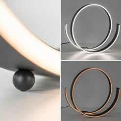 Straluma Moderne LED tafellamp zwart met dim to warm functie><noscript><img width=