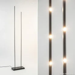 Straluma Moderne LED vloerlamp dimbaar mat zwart> Vloerlampen|LED Vloerlampen
