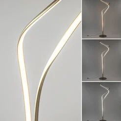 Straluma Moderne LED vloerlamp goud dimbaar><noscript><img width=