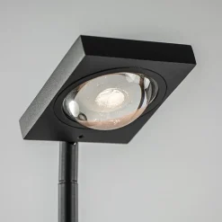 Straluma Moderne LED vloerlamp lens zwart verstelbaar><noscript><img width=