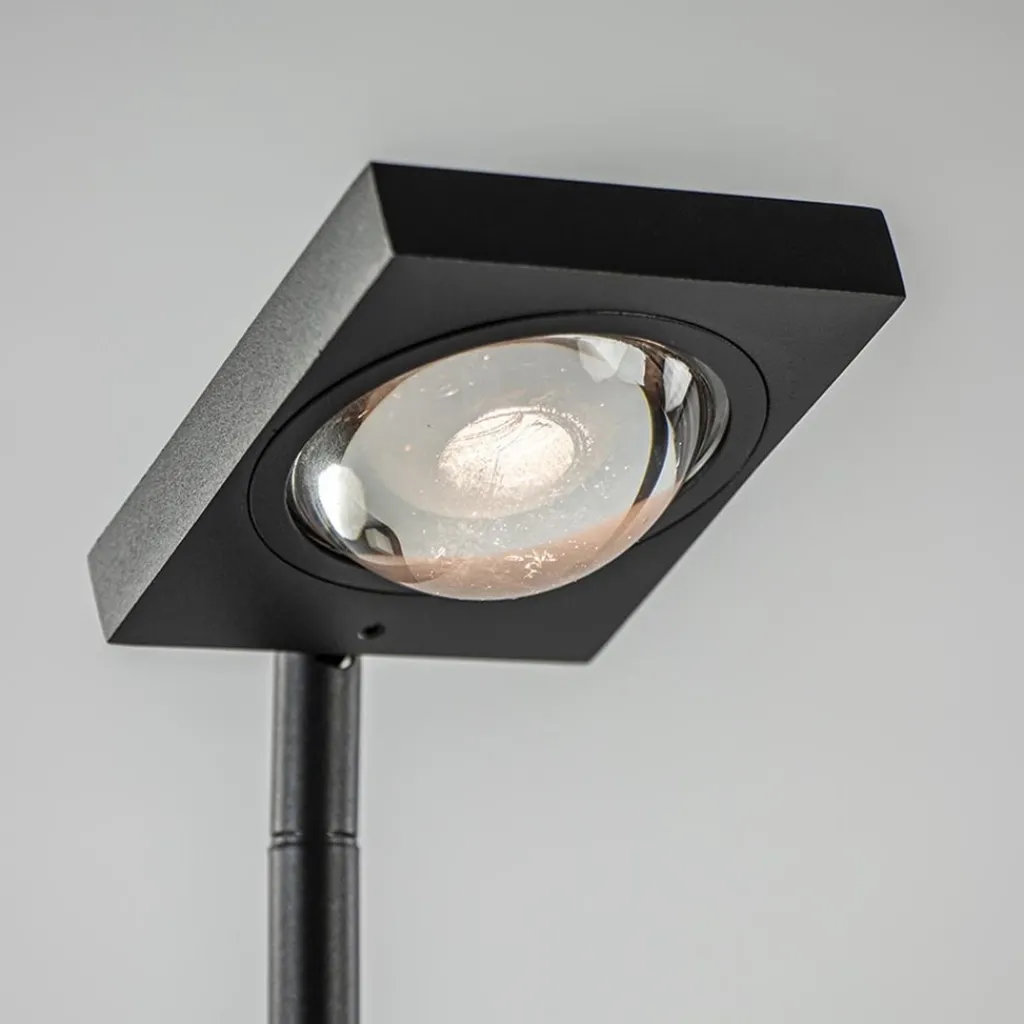 Straluma Moderne LED vloerlamp lens zwart verstelbaar> Vloerlampen|Leeslampen