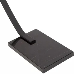 Straluma Moderne LED vloerlamp zwart met zwart marmer></noscript> Vloerlampen|Booglampen