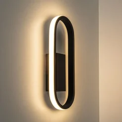 Straluma Moderne LED wandlamp zwart><noscript><img width=