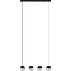 Straluma Moderne 4-lichts hanglamp met LED 3-standen dimbaar> Hanglampen|Eettafellampen